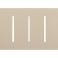 Product Image of New Architectural 3-Gang Wall Plate, Fits Grafik T Controls, Matte Finish, LWT-GGG-TP, Taupe
