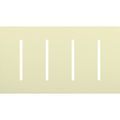 Product Image of New Architectural 4-Gang Wall Plate, Fits Grafik T Controls, Matte Finish, LWT-GGGG-AL, Almond