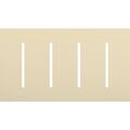 Product Image of New Architectural 4-Gang Wall Plate, Fits Grafik T Controls, Matte Finish, LWT-GGGG-BE, Beige