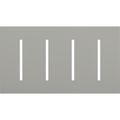 Product Image of New Architectural 4-Gang Wall Plate, Fits Grafik T Controls, Matte Finish, LWT-GGGG-GR, Gray