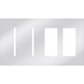 Product Image of New Architectural 4-Gang Wall Plate, Fits 2 Grafik T Controls, 2 Accessory, Metal Finish, Bright Chrome