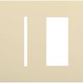 Product Image of New Architectural 2-Gang Wall Plate, Fits 1 Grafik T Controls and 1 Accessory, Matte Finish, Beige