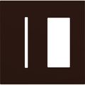 Product Image of New Architectural 2-Gang Wall Plate, Fits 1 Grafik T Controls and 1 Accessory, Matte Finish, Brown