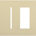 Product Image of New Architectural 2-Gang Wall Plate, Fits 1 Grafik T Controls and 1 Accessory, Matte Finish, Ivory