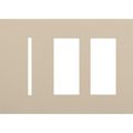 Product Image of New Architectural 3-Gang Wall Plate, Fits 1 Grafik T Controls and 2 Accessory, Matte Finish, Taupe