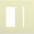 Product Image of New Architectural 2-Gang Wall Plate, Fits 1 Accessory and 1 Grafik T Control, Matte Finish, Almond