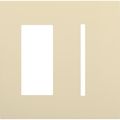 Product Image of New Architectural 2-Gang Wall Plate, Fits 1 Accessory and 1 Grafik T Control, Matte Finish, Beige