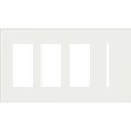 Product Image of Architectural 4-Gang Wall Plate, Fits 2 Accessories, 2 Grafik T Control, Glass Finish, Clear White Glass