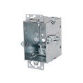 Product Image of 2-1/2" Deep Gangable Switch Box w/ Flush Ears for Old Work, 1/2" Knockouts, Adapts to 3/4" Wall Thickness
