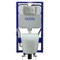 Product Image of CWT4474547CMFGA#MS Washlet + Rp Wall Hung D Shape Toilet w/ RW Bidet Seat & Duofit In Wall 1.28 & 0.9 GPF Auto Dual Flush Tank System (Matte Silver)