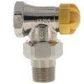 Product Image of 3/4" Threaded x 3/4" Male Union Vertical Angle Valve with Straight Nipple (9000184)