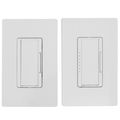 Product Image of Maestro LED+ Dimmer Switch and Companion Dimmer, 3-Way Kit, 150W LED, No Neutral Required,120V, MACL-153M-RHW-WH, White