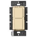 Product Image of Maestro Dual LED+ Control Dimmer & Switch, 120V, 75W, 2.5A (Ivory)