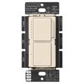 Product Image of Maestro Dual LED+ Control Dimmer & Switch, 120V, 75W, 2.5A (Light Almond)