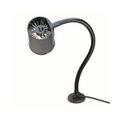 Product Image of Incandescent Task Light, 18" Reach, Gooseneck Arm (Black)