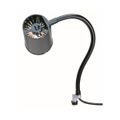 Product Image of Halogen & Incandescent Task Light, 24" Reach, Gooseneck Arm, Coupler (Black)