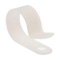 Product Image of 5/8" Bundle Diam, 3/16" Hole, Nylon Cable Clamp, White (Pack of 50)