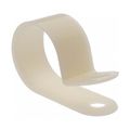 Product Image of 3/4" Bundle Diam, 3/16" Hole, Nylon Cable Clamp, White (Pack of 50)