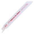 Product Image of 6" x 3/4" Reciprocating Bi-Metal Saw Blade for High Speed Metal Cutting, 18 Gauge to 1/8, .031" Thick