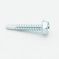 Product Image of 1" (Length) x 5/16" (Head Size) Bit Tip Drill & Tap Sheet Metal Screws, #3 Point, .110-.175 Thickness (Pack of 100)
