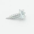Product Image of #7 1/2" (Length) x 1/4" (Head Size) Slotted Hex Head Zip-in Screws, Zinc Plated (15,000 Piece Bulk)