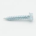 Product Image of #8 1" (Length) 1/4" (Head Size) Slotted Hex Head Zip-in Screws, Zinc Plated (7,000 Piece Bulk)