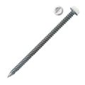 Product Image of #8 3" (Length) x 1/4" (Head Size) Painted Zip-in Register Slotted Hex Head Screws, White (Tub of 150)
