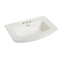 Product Image of 328 Barrett Pedestal Lavatory with 4" Faucet Holes (White)