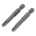 Product Image of 1/4" #3 Phillips Chuck Driver Insert Bit, 1-15/16" Long (Pack of 2)