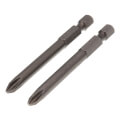 Product Image of 1/4" #2 Phillips Chuck Long Driver Insert Bit, 2-3/4" Long (Pack of 2)