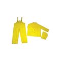 Product Image of 2403 Classic Plus Waterproof Rain Jacket w/ Corduroy Collar, Detachable Hood & Bib Pants, Yellow (2XL)