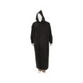Product Image of 267C Classic Plus Waterproof Ankle Length Raincoat w/ Detachable Hood & Corduroy Collar, Black (2XL)