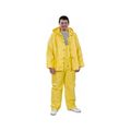 Product Image of 3003 Wizard Waterproof Rain Jacket w/ Detachable Hood & Bib Pants, Yellow (Medium)