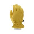 Product Image of 3555 Fleece Insulated Soft Select B Grade Deerskin Leather Drivers Work Gloves w/ Split Leather Back (Medium)