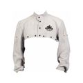 Product Image of 38100MW Welding Durable Heavy Side Split Leather Cape Sleeve w/ Open Back, Gray (XL)