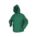 Product Image of 388JH Dominator Waterproof Rain Jacket w/ Zipper Front & Attached Hood, Green (XL)