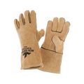 Product Image of 4620 Mustang Full Sock Jersey Lined Leather Welding Work Gloves w/ Reinforced Palm & Thumb Strap (XL)
