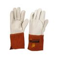 Product Image of 4950 Mustang Cowhide Leather Welding Work Gloves w/ 4.5" Leather Gauntlet Cuff (Medium)