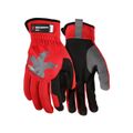 Product Image of 952 HyperFit Mechanics Work Gloves w/ Synthetic Leather Palm & Reflective Logo, Red (Small)