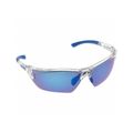 Product Image of DM3 Dominator Anti-Reflective Safety Glasses, Uncoated Blue Diamond Mirror Lens (Clear/ Blue)
