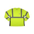 Product Image of LSTSCL3ML Luminator High Visibility Long Sleeve Safety Work Shirt, Lime (Large)