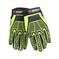 Product Image of MC502 UltraTech High Visibility Abrasion Resistant Mechanic Gloves w/ G-shaped Palm Padding (Medium)