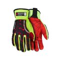 Product Image of PD2906 Predator Mechanic Work Gloves, Textured PVC Coated Palm, Tire Tread Back (2XL)
