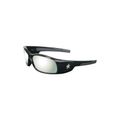 Product Image of SR1 Swagger Wide Temple Non-Slip Safety Glasses, Duramass Hard Coat Silver Mirror Lens (Black/Gray)