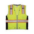Product Image of SURVCL2L Luminator High Visibility Reflective Surveyor Safety Vest w/ Zipper, Lime (Medium)