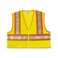Product Image of WCCL2L Luminator High Visibility Reflective Safety Vest w/ Wide Orange Silver Stripes, Lime (3XL)
