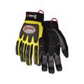 Product Image of Y200 ForceFlex Mechanic Work Gloves, Clarino, Synthetic Leather Palm, TPR Metacarpal Back (Large)