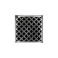 Product Image of 5" x 5" MD 5 Complete Kit w/ Moor Pattern Decorative Plate w/ PVC Drain Body, 2" Outlet (Polished Stainless)