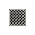 Product Image of 5" x 5" MD 5 Complete Kit with Moor Pattern Decorative Plate with PVC Drain Body, 2" Outlet (Satin Stainless)