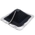 Product Image of Closed to 10" Multi-Flash Square Vent Master Flash w/ Retrofit Option for Metal Roofs, Model #2 (Black EPDM)
